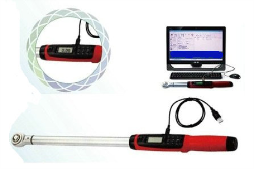 連線式帶232串口通信輸出扭力矩檢測扳手 非標可調節扭力連接電腦數顯扭力扳手