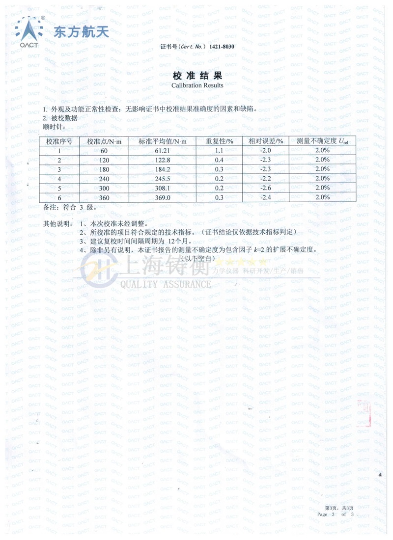 梅花型預置式扭力矩檢測扳手